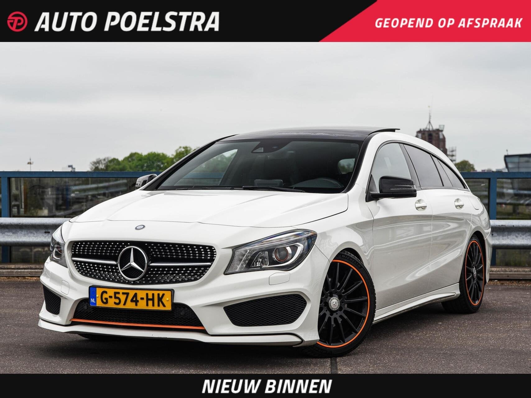 Mercedes-Benz CLA-klasse Shooting Brake 200 OrangeArt AMG Ni, Auto's, CLA, 730 kg, Gebruikt, Wit