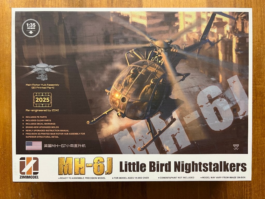 ZimiModel MH-6J Little Bird Nightstalkers 1:35 – ZM50002, Overige merken, Helikopter, Nieuw, Ophalen of Verzenden