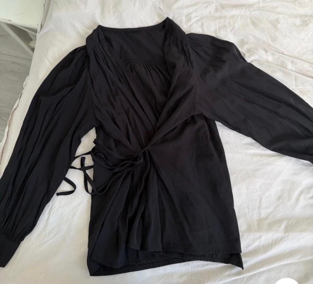 Zwart blousje van Zara maat s/m, Kleding | Dames, Ophalen of Verzenden, Zo goed als nieuw, Zwart