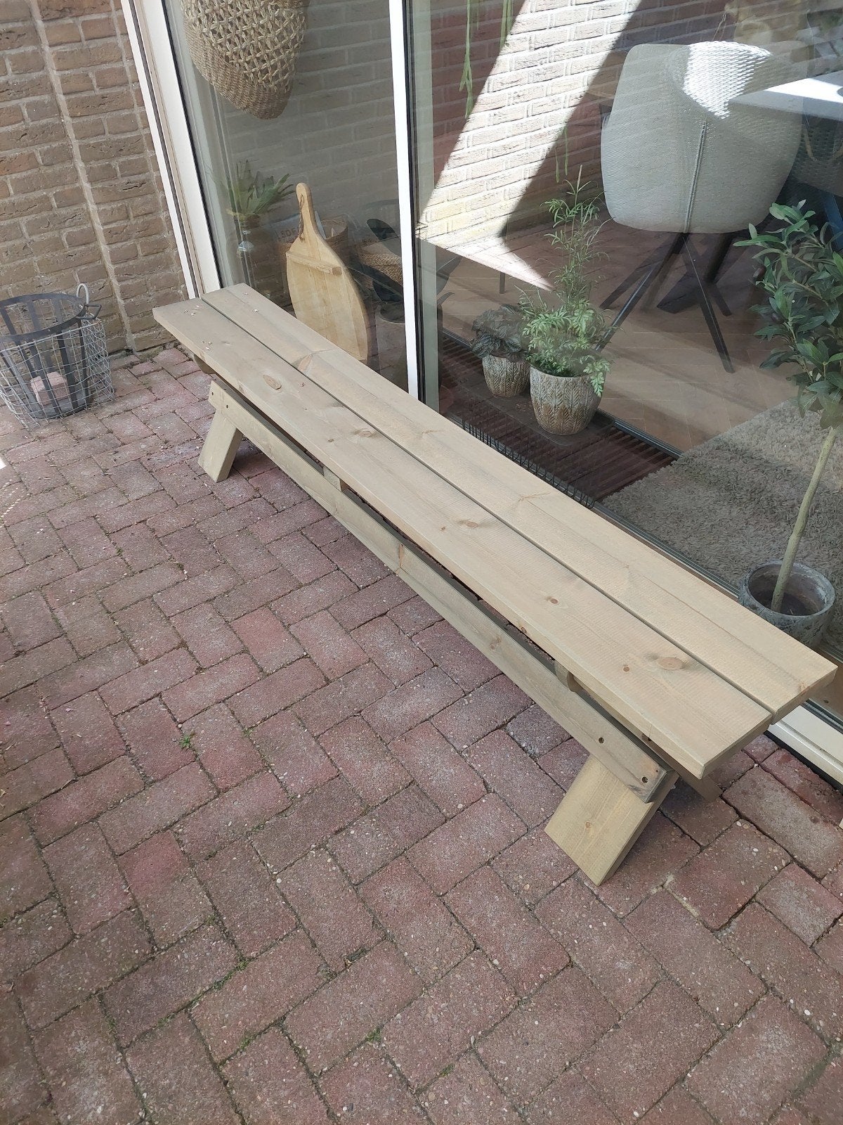 nieuwe houten tuinbank, Minder dan 25 mm, Nieuw, Ophalen of Verzenden, Plank