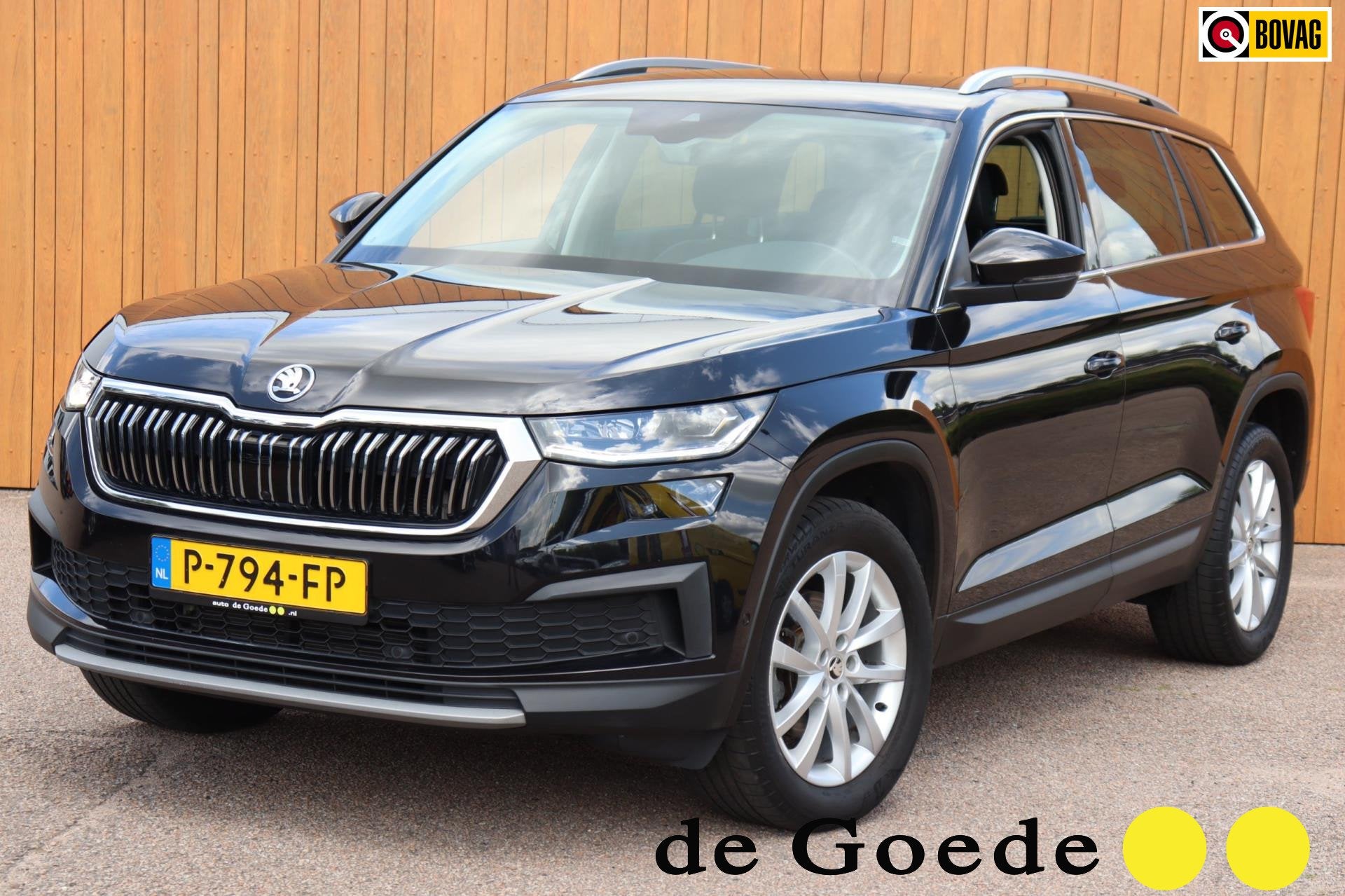 Skoda Kodiaq 1.5 TSI Bus.Ed. Plus orgNL digitaal dashb camer, Auto's, Skoda, 12 maanden, 1502 kg, 4 cilinders, Zwart