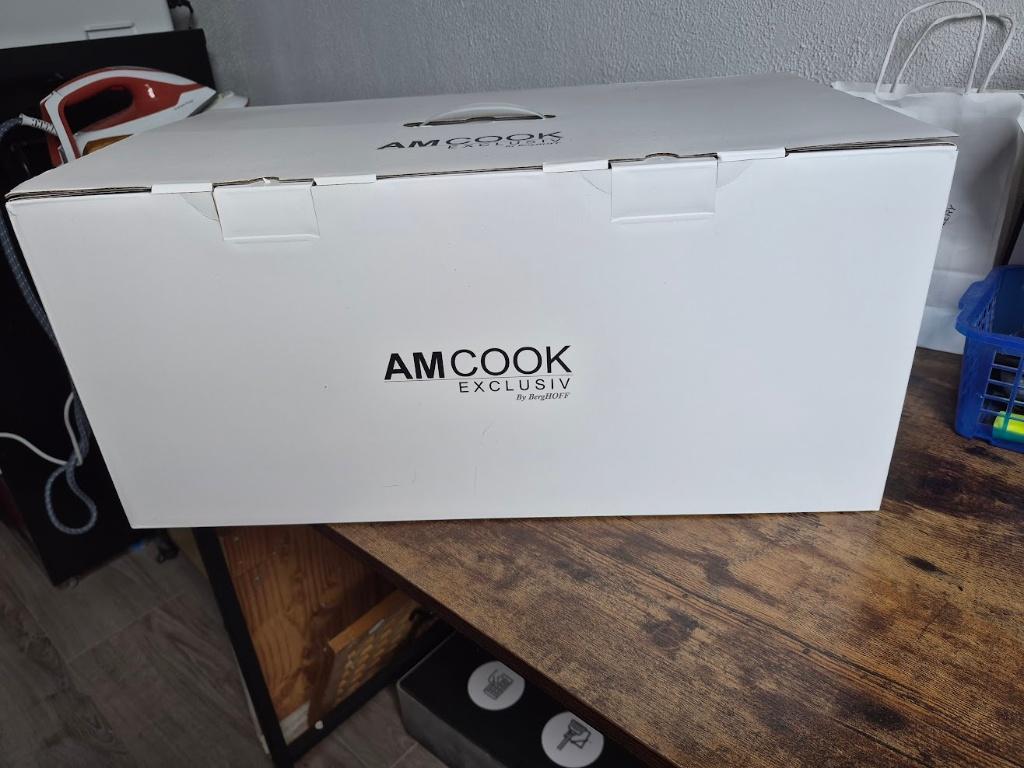 pannenset AmCook by BergHOFF Senna S8  (IN DOOS), Ophalen, Nieuw, Pannenset, Rvs