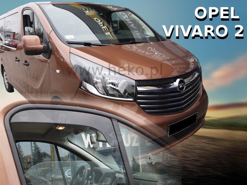Zijwindschermen Opel Vivaro smoke getint pasvorm team heko, Caravans en Kamperen, Camper-accessoires, Ophalen of Verzenden, Nieuw