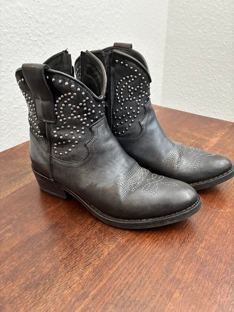 Leren Cowboylaarzen mt. 37, Dieren en Toebehoren, Ophalen of Verzenden, Zo goed als nieuw, Dressuur, Schoeisel