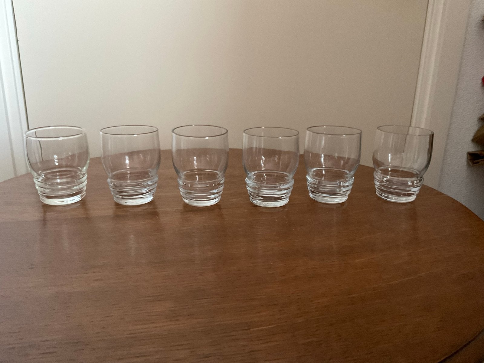 Set van 6 Copier borrelglaasjes - 5,3 cm hoog, Verzamelen, Ophalen of Verzenden, Zo goed als nieuw, Borrel- of Shotglas
