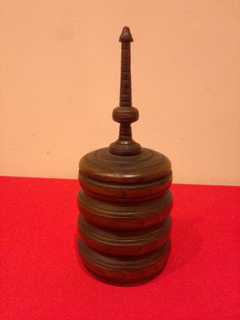 Antieke Mahoniehouten tabakspot in de Biedermeier stijl, Ophalen of Verzenden