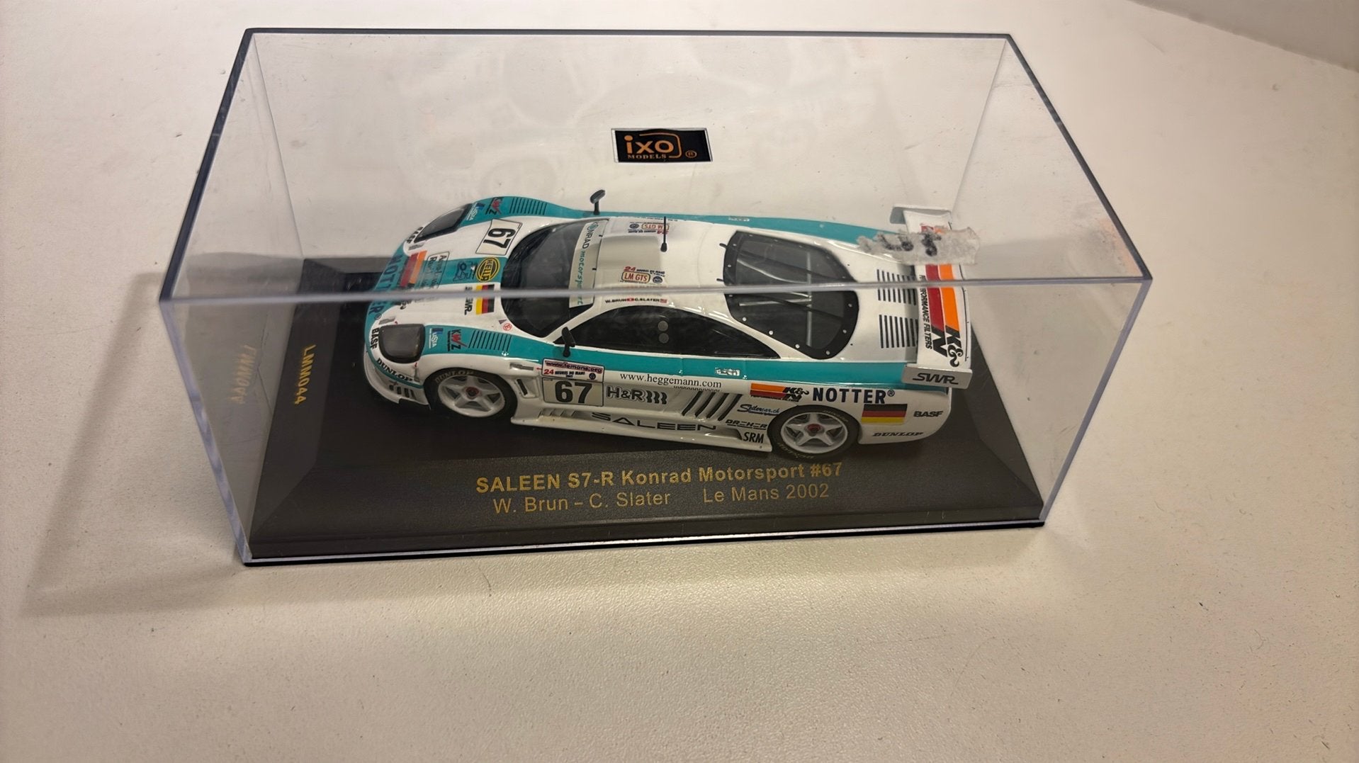 Saleen s7-r le mans 2002 ixo 1.43, Overige merken, Auto, Ophalen of Verzenden, A