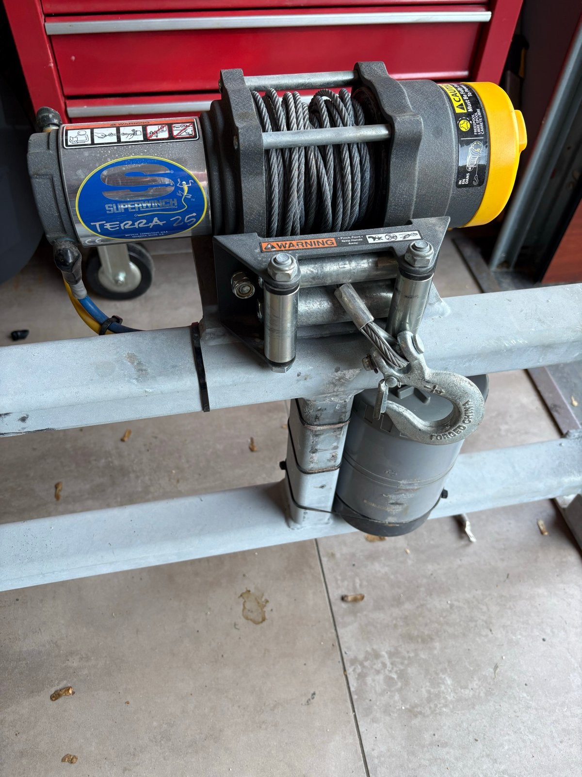 Elektrische lier Superwinch Terra 25 met afstandsbediening, Ophalen, Gebruikt