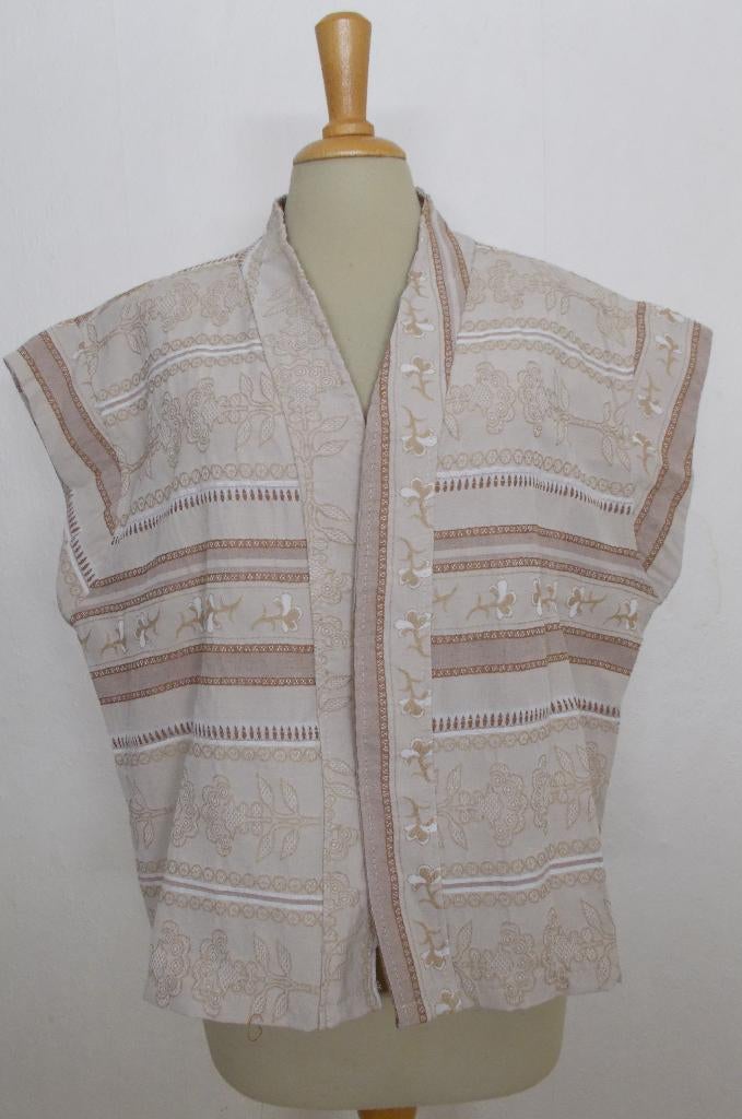 Ibiza/folklore bruintinten gilet van Wauw! XL, Bruin, Verzenden, Maat 46/48 (XL) of groter, Nieuw