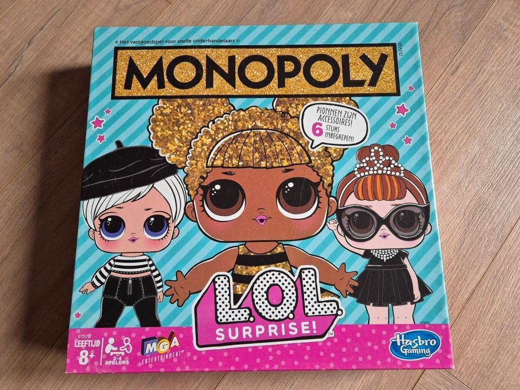 Monopoly L.O.L. Surprise, Hobby en Vrije tijd, Gezelschapsspellen | Bordspellen, Ophalen of Verzenden, Gebruikt