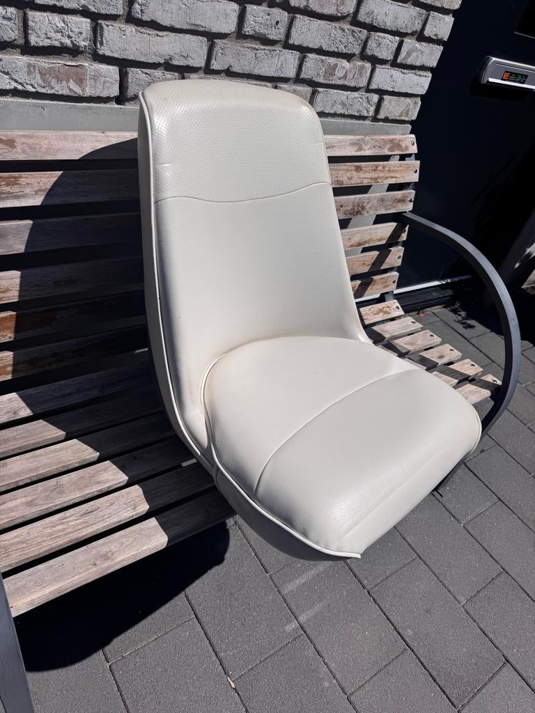 Comfortabele bootstoel - Wit/Grijs, Watersport en Boten, Ophalen, Gebruikt, Interieur en Kussens