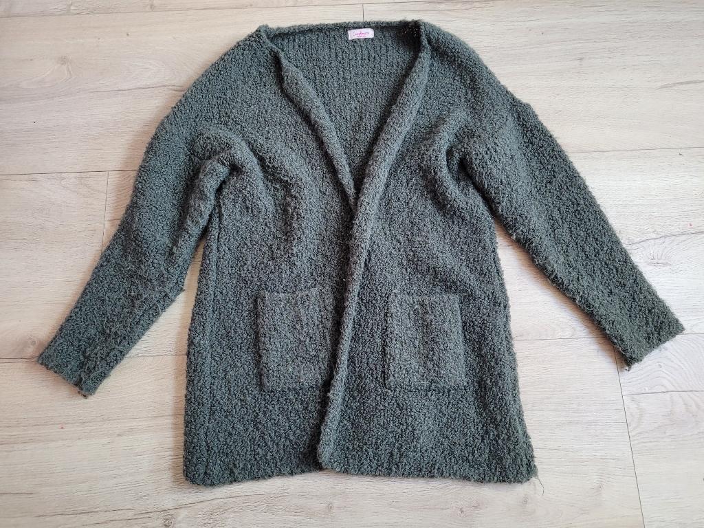 COMPLIMENTO donkergroen wollen vest maat M ~ JB0088, Maat 38/40 (M), Ophalen of Verzenden, Zo goed als nieuw, Complimento
