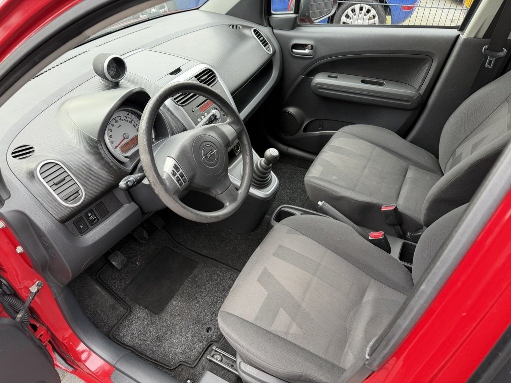Opel Agila 1.2 Edition 2009| ROOD| AIRCO| ELEK PAKKET| HOGE, Auto's, Voorwielaandrijving, 4 cilinders, 965 kg, Handgeschakeld