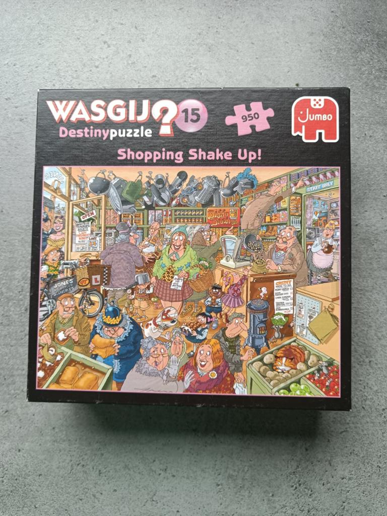 Wasgij Destiny 15: Shopping Shake Up! 950 stukjes, Ophalen of Verzenden, 500 t/m 1500 stukjes, Zo goed als nieuw, Legpuzzel