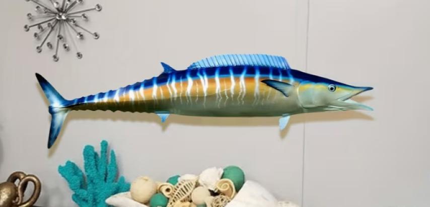 Muurdecoratie Vis Tonijn Metaal 50 cm, Ophalen of Verzenden, Nieuw