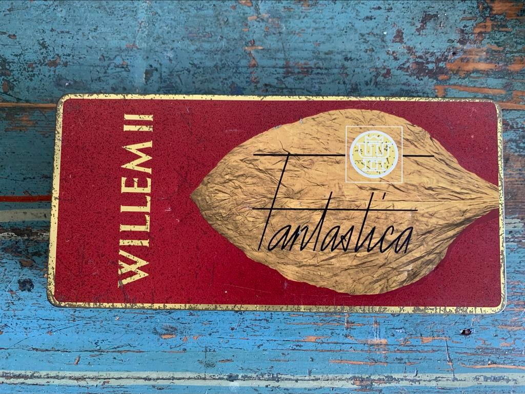 Willem II Fantastica sigaren blik, Verzamelen, Ophalen of Verzenden, Gebruikt, Overige, Overige merken
