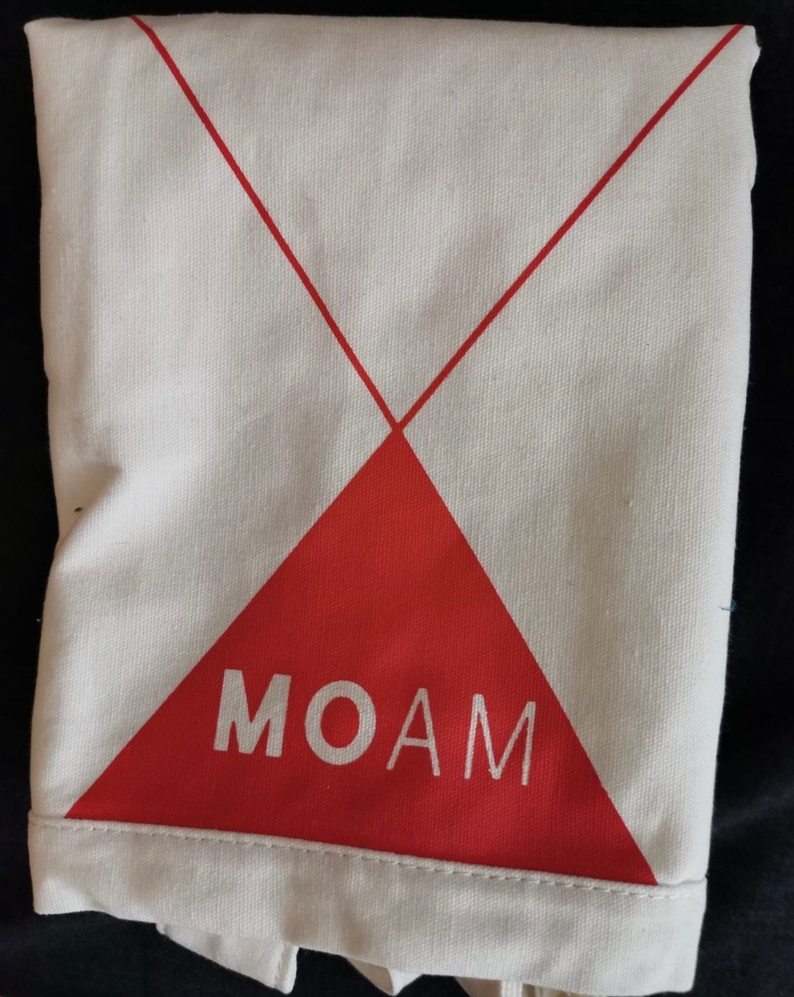 Vouwtas katoen 50 x 45 cm nieuw handig MOAM, Ophalen of Verzenden, Nieuw, Wit, Overige typen