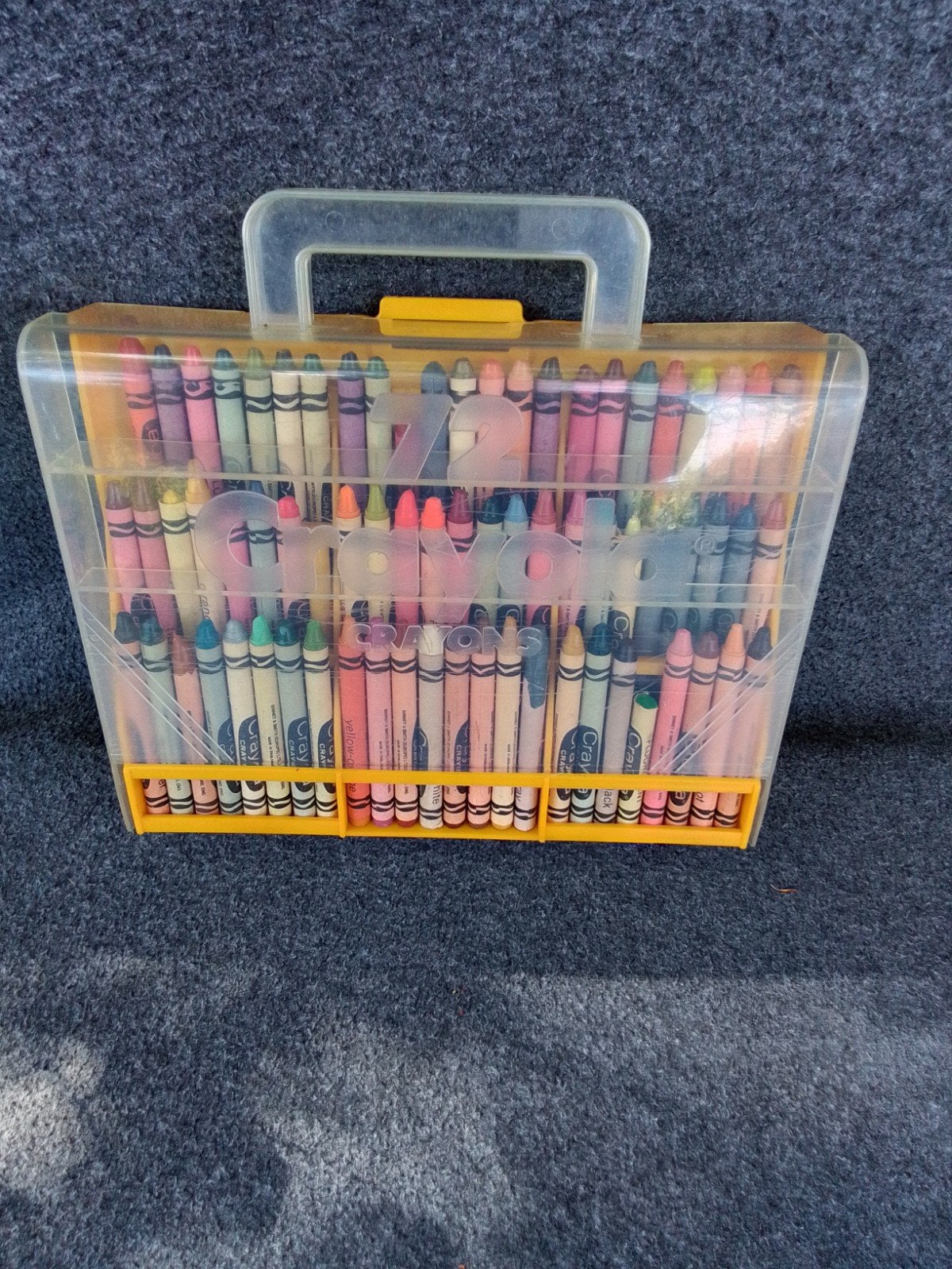 Vintage Crayola Krijtjes 71 st. met Puntenslijper + Neon, Ophalen of Verzenden