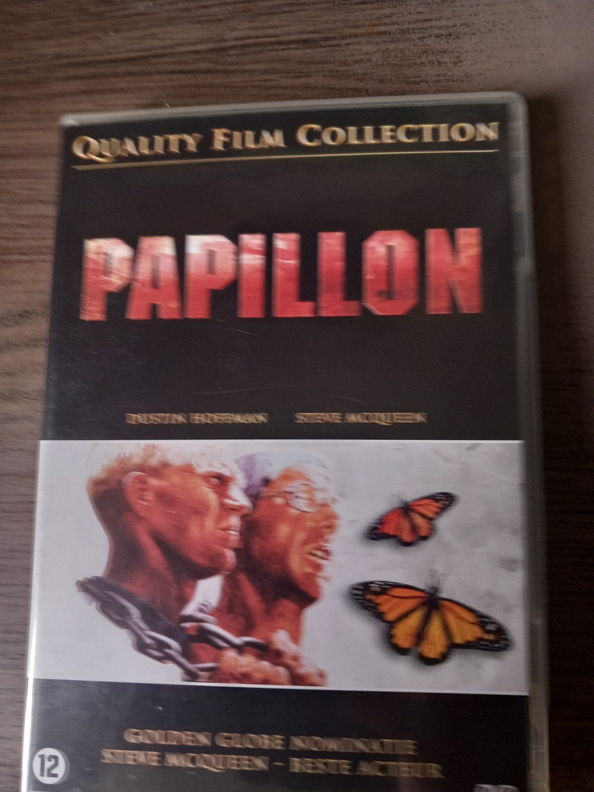 Papillon DVD - Waargebeurd Drama met Steve McQueen, Vanaf 12 jaar, Ophalen of Verzenden, Gebruikt, Waargebeurd drama