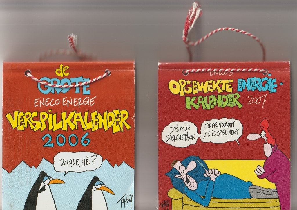 De grote Eneco Energie verspilkalender 2006 + 2007, Meerdere stripboeken, Ophalen of Verzenden, Zo goed als nieuw