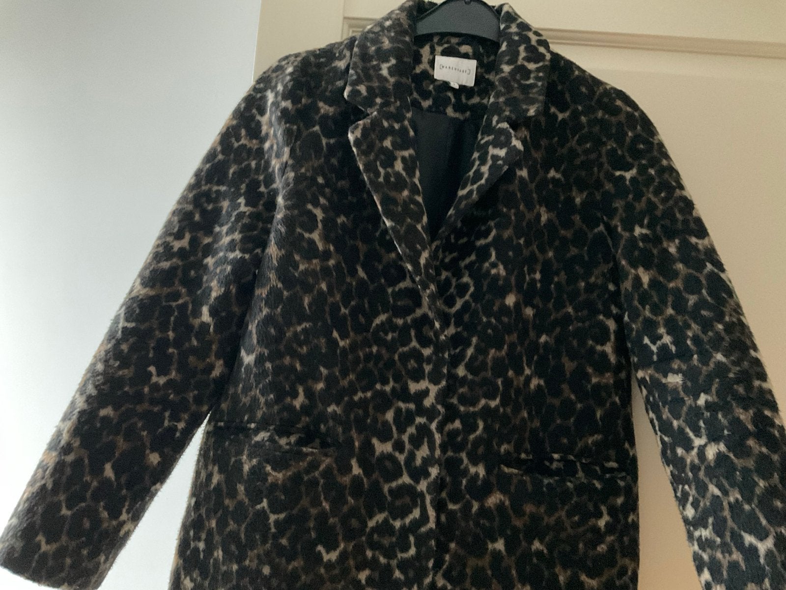 Mooie kwaliteit winterjas met luipaardprint, maat 36/38, Kleding | Dames, Ophalen of Verzenden, Gedragen, Maat 36 (S), Meerkleurig