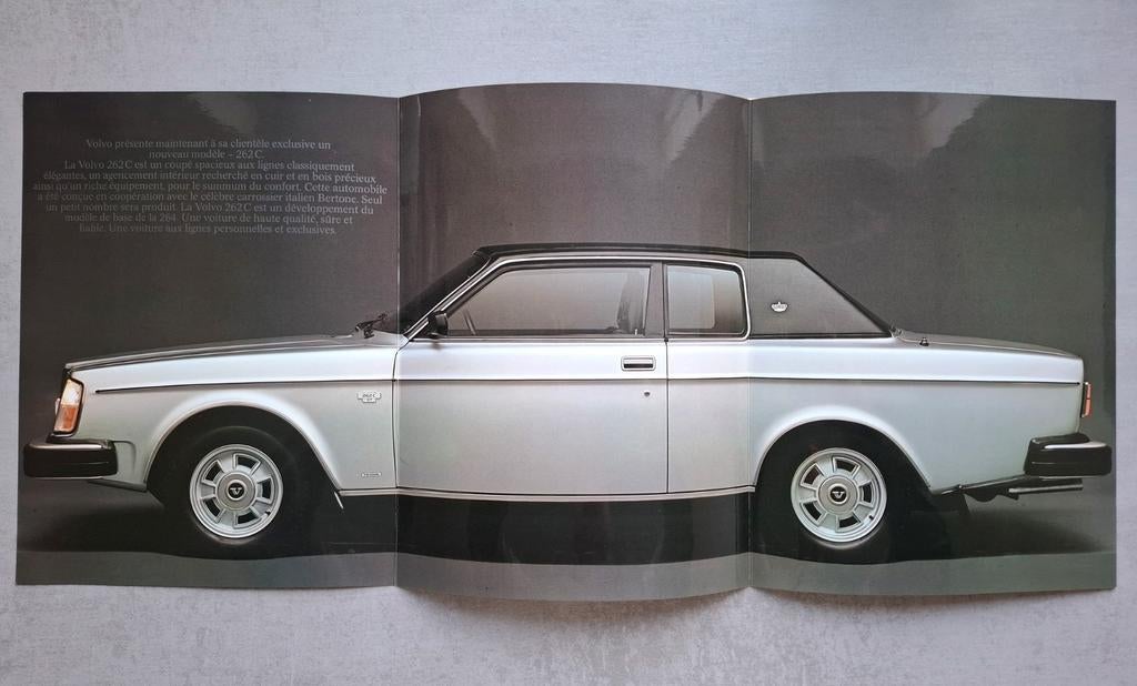 Volvo 262 C Bertone folder - 1977, Ophalen of Verzenden, Zo goed als nieuw, Overige merken