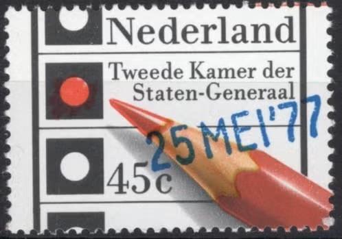 Nederland 1977 - nvph 1132 - Verkiezingszegel met opschrift, Verzenden, Na 1940, Postfris