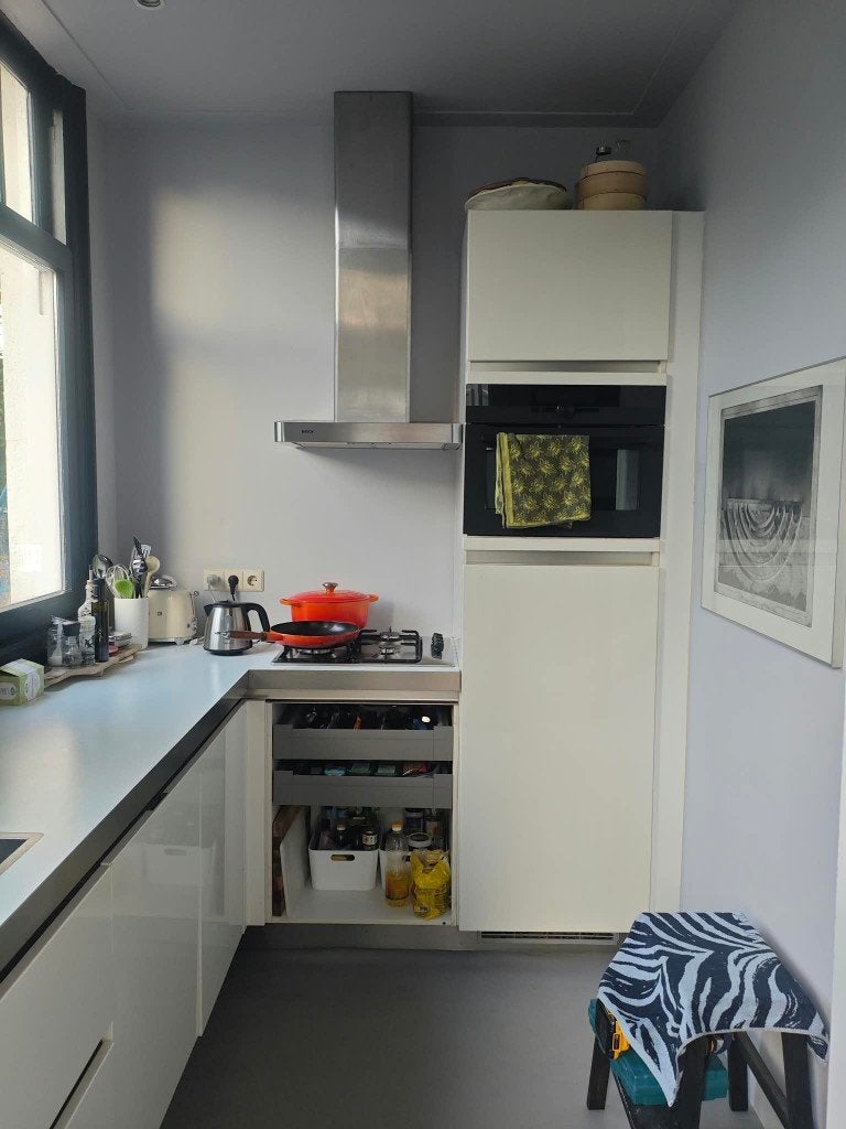 Gratis keuken!, Ophalen, Gebruikt, Wit, Hoekkeuken