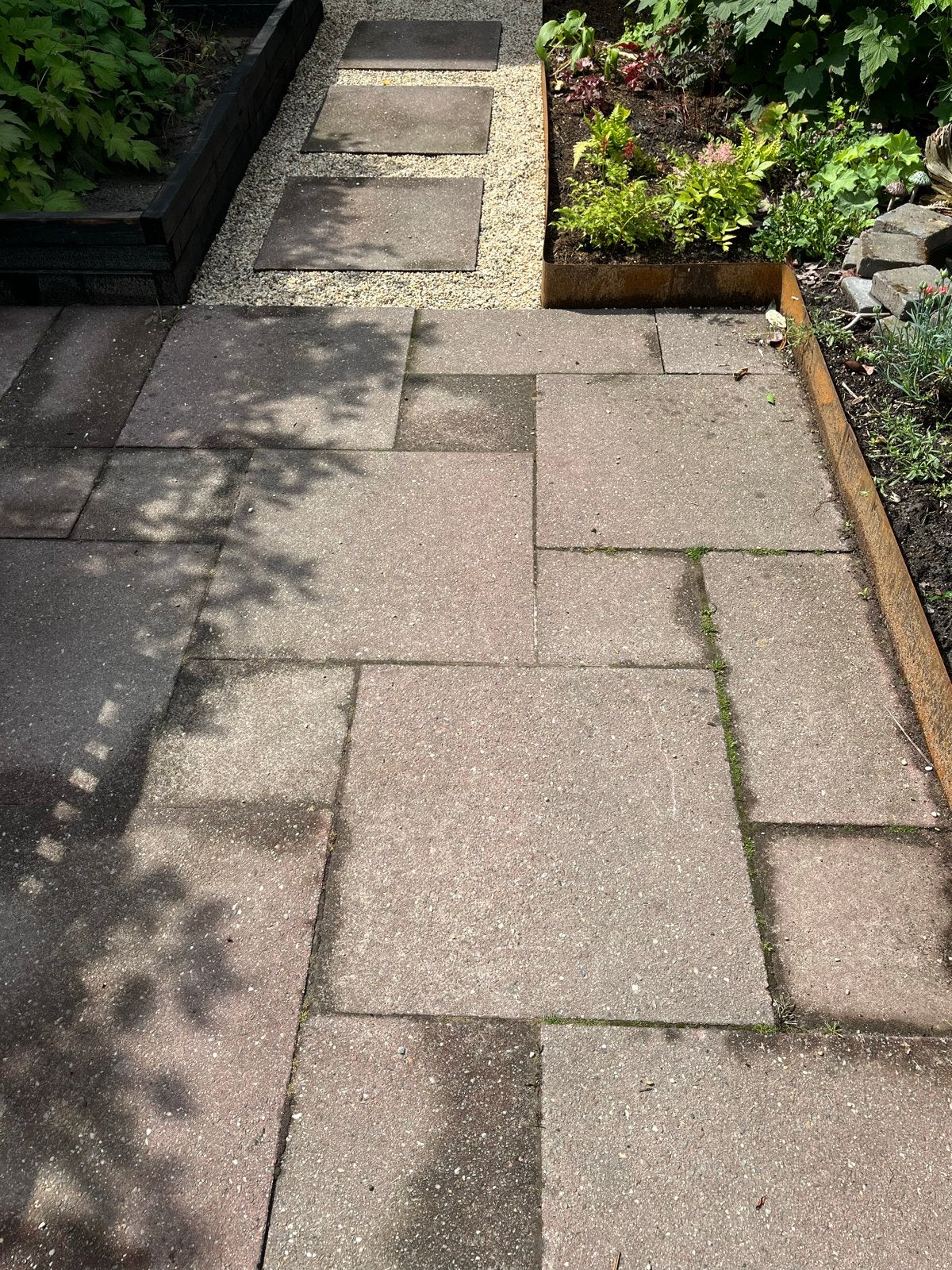 Tegels in drie maten, Ophalen, Gebruikt, 10 m² of meer, Terrastegels