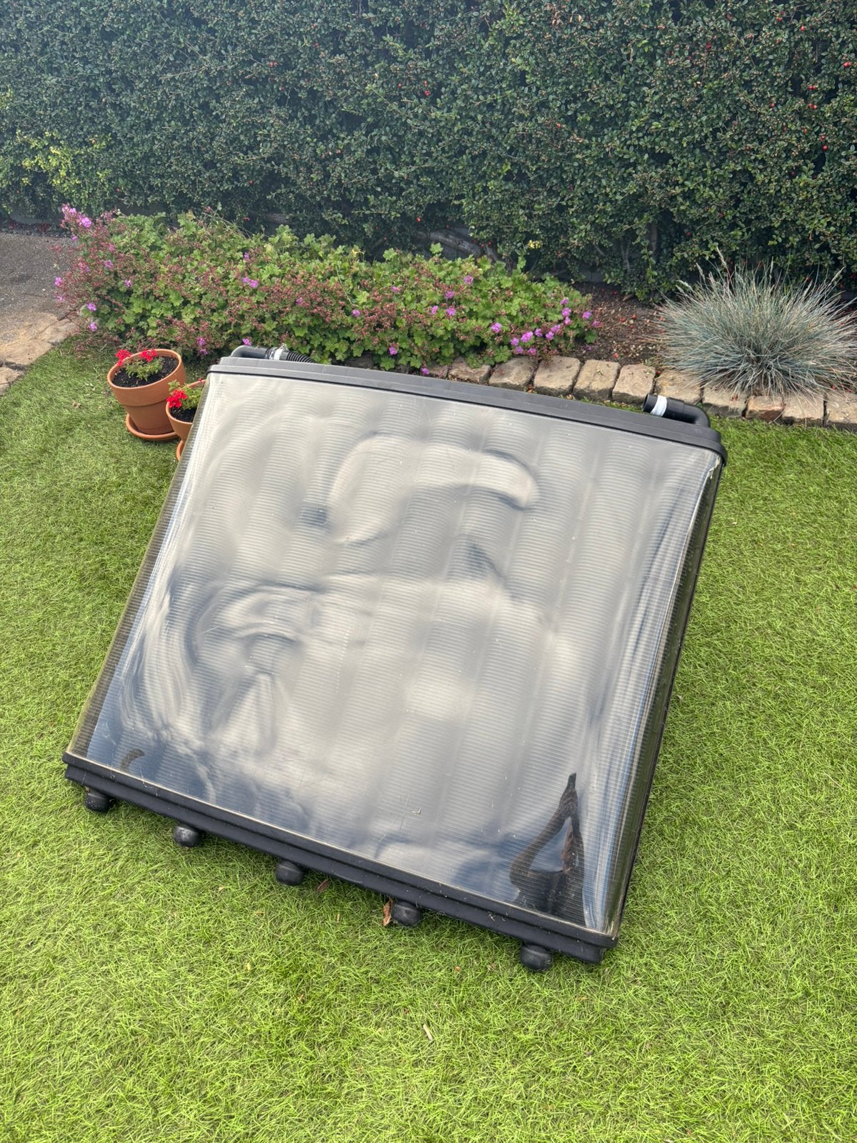 Zwembadverwarming Solar bord en slangen 2x12 mtr., Tuin en Terras, Zwembad-toebehoren, Ophalen of Verzenden, Gebruikt, Verwarming