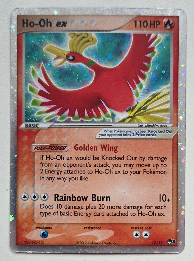 Ho-Oh Ex Pop Series 3 Holo, Ophalen of Verzenden, Gebruikt, Losse kaart, Foil