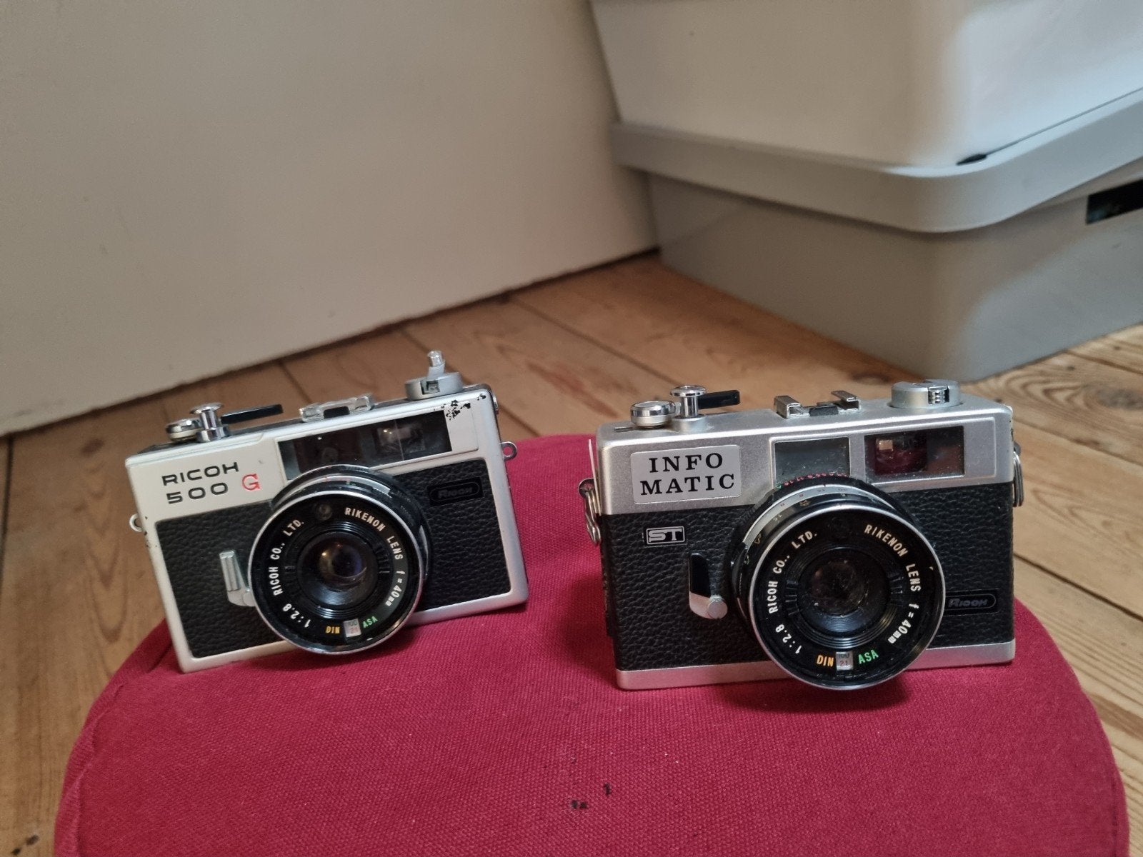 Twee Ricoh jaren '70 Point-and-Shoot camera's, Ophalen of Verzenden, Gebruikt, Compact, Overige Merken