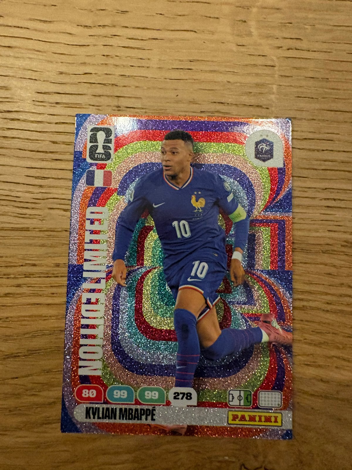 Limited Edition Kylian Mbappé Panini Adrenalyn XL Kaart, Ophalen of Verzenden, Zo goed als nieuw, Buitenlandse clubs, Spelerskaart