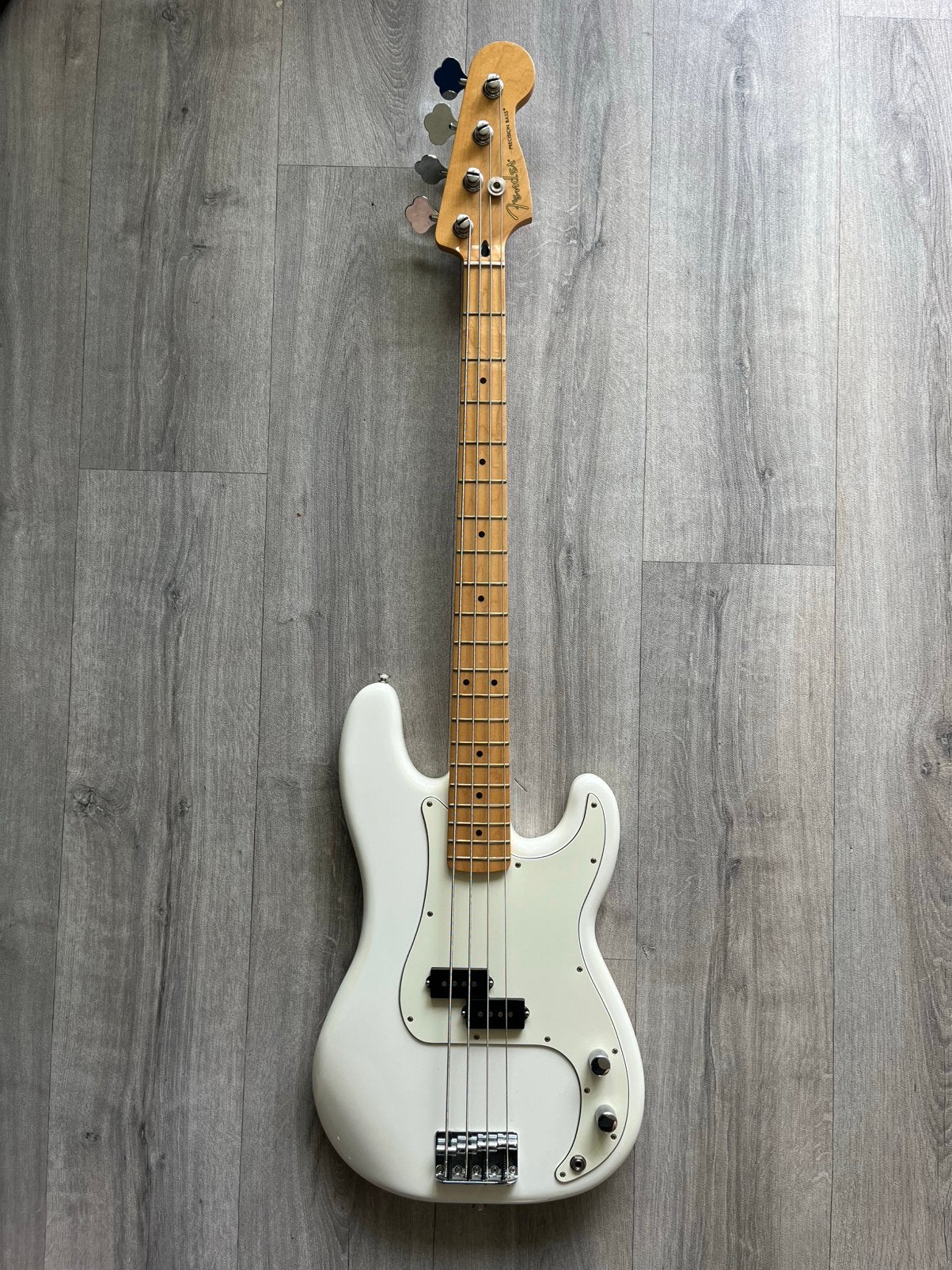 Fender Player Precision Bass Polar White Basgitaar, Ophalen, Zo goed als nieuw, Elektrisch