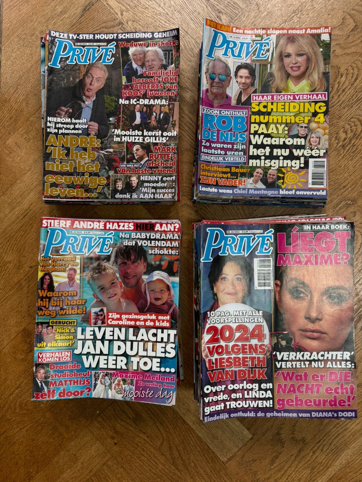Stapels oude Prive’s 2019-2025, Boeken, Tijdschriften en Kranten, Ophalen of Verzenden, Zo goed als nieuw