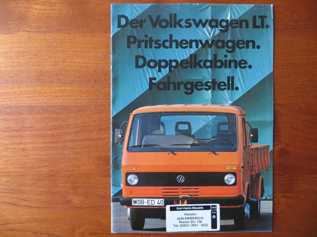 Der Volkswagen LT Pritschenwagen, Doppelkabine, Fahrgestell, Ophalen of Verzenden, Nieuw, Volkswagen