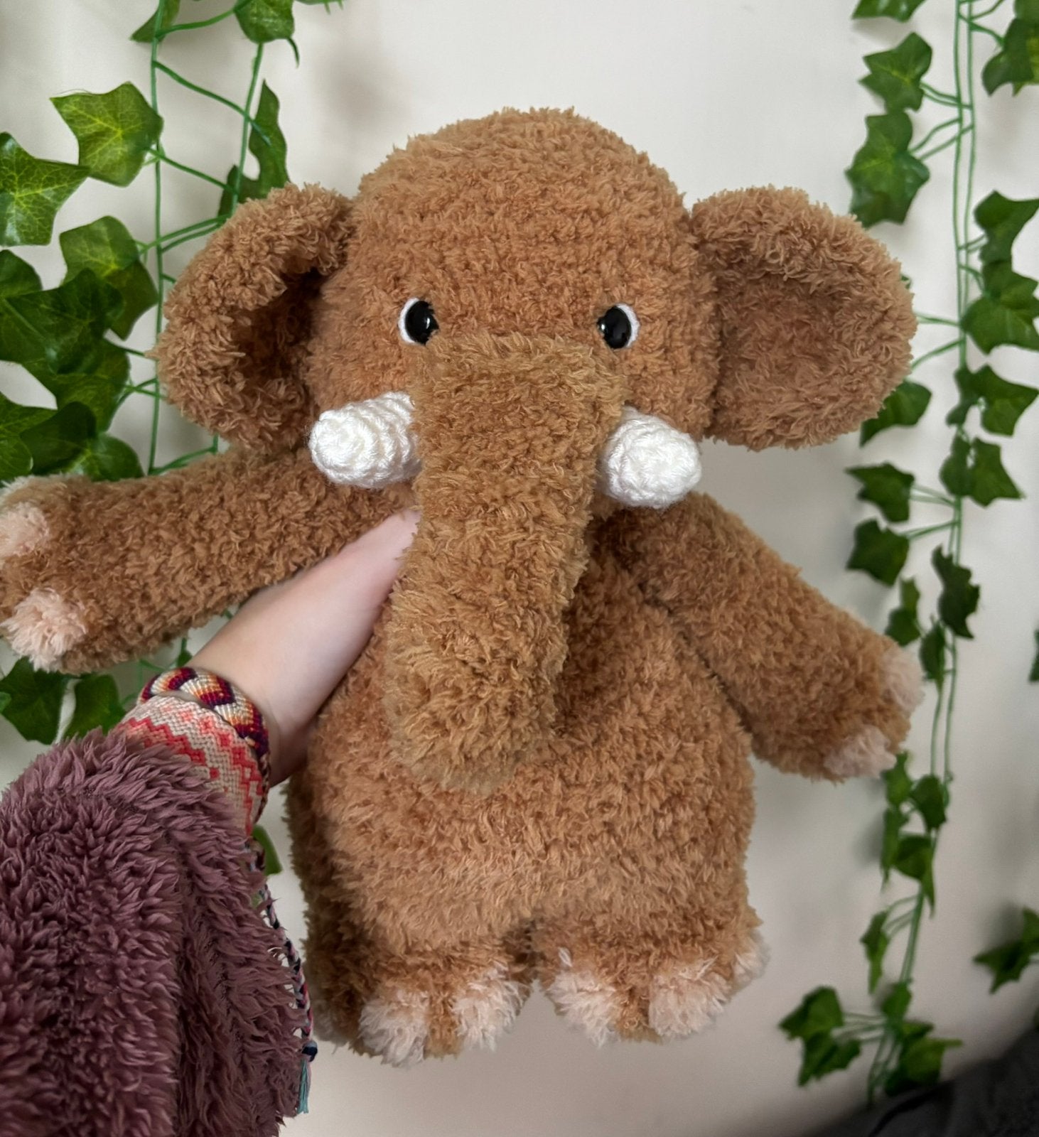 Super zachte mammoet knuffel, Verzenden, Zo goed als nieuw, Overige typen