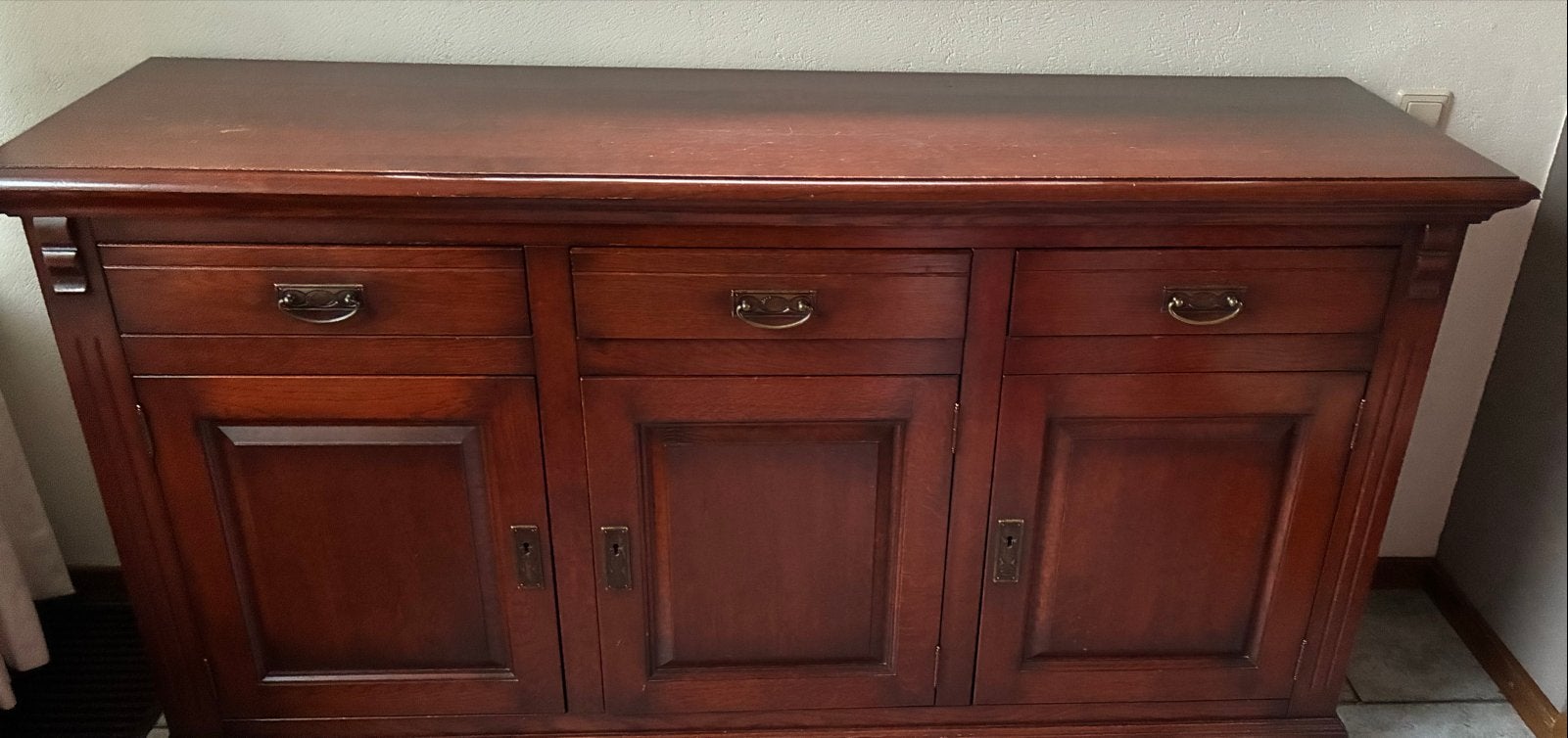Kersenhouten Dressoir - Gekocht bij erkend bedrijf, Gebruikt, 150 tot 200 cm, Ophalen of Verzenden, 25 tot 50 cm