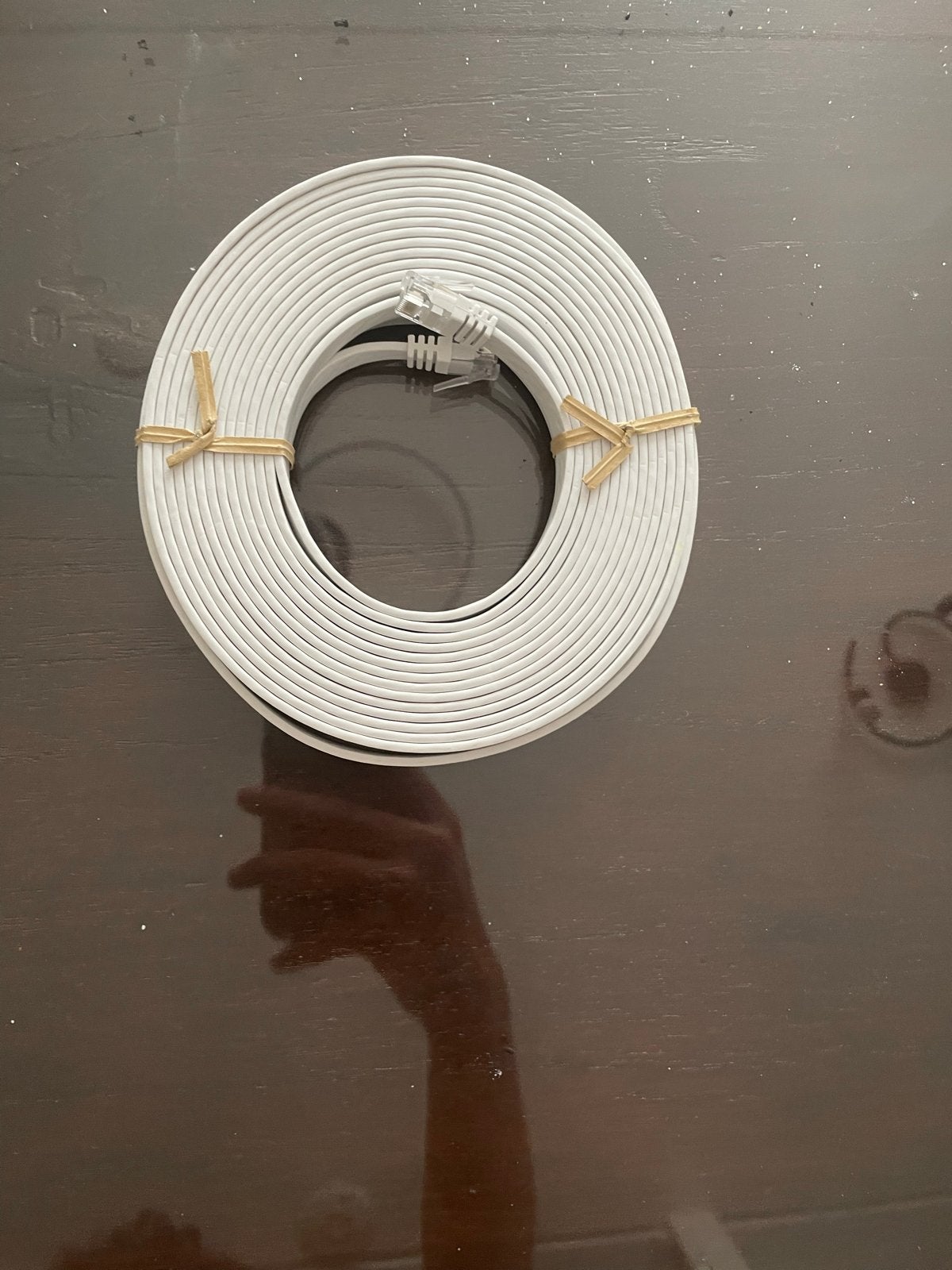 Witte platte internet kabel, Ophalen of Verzenden, Nieuw