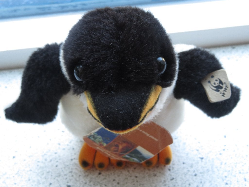 Pinguïn merk Anna Club Plush WWF panda collection, Kinderen en Baby's, Speelgoed | Knuffels en Pluche, Overige typen, Wasbaar