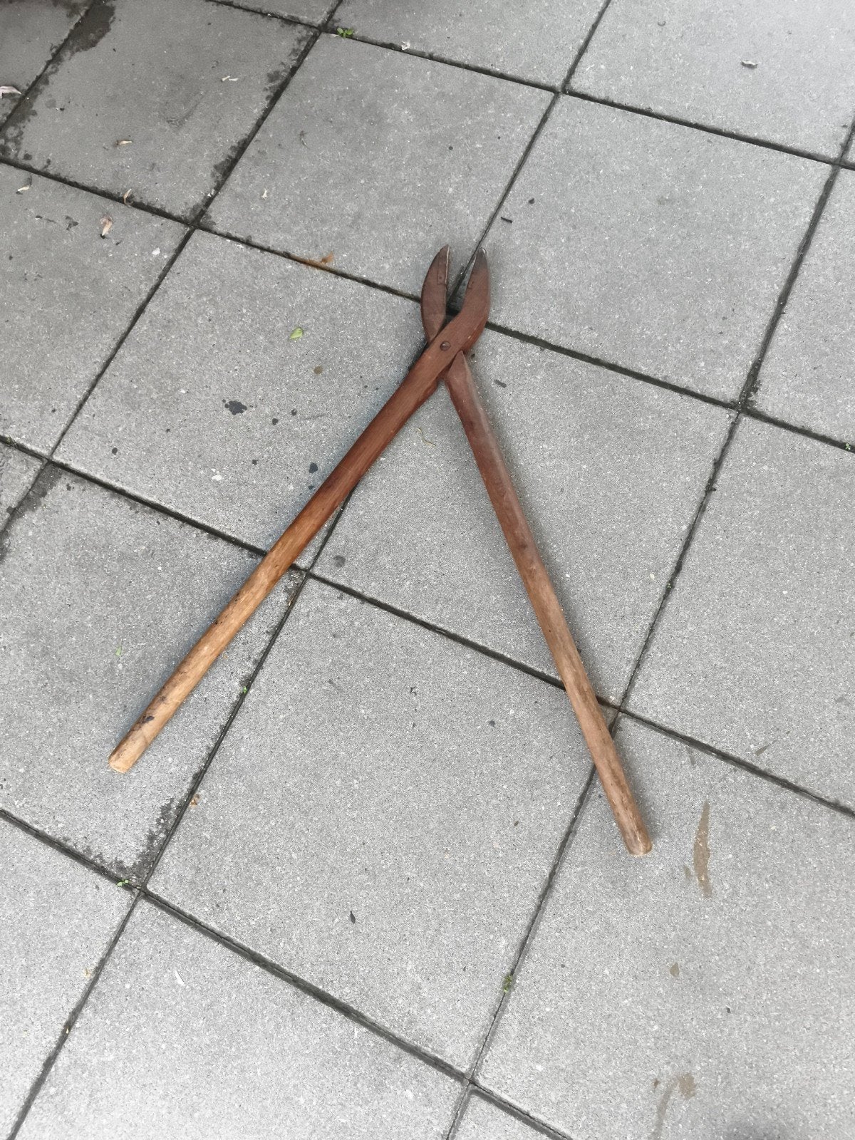 Distel trekker oudentieke houten tang - Decoratief en uniek, Ophalen of Verzenden