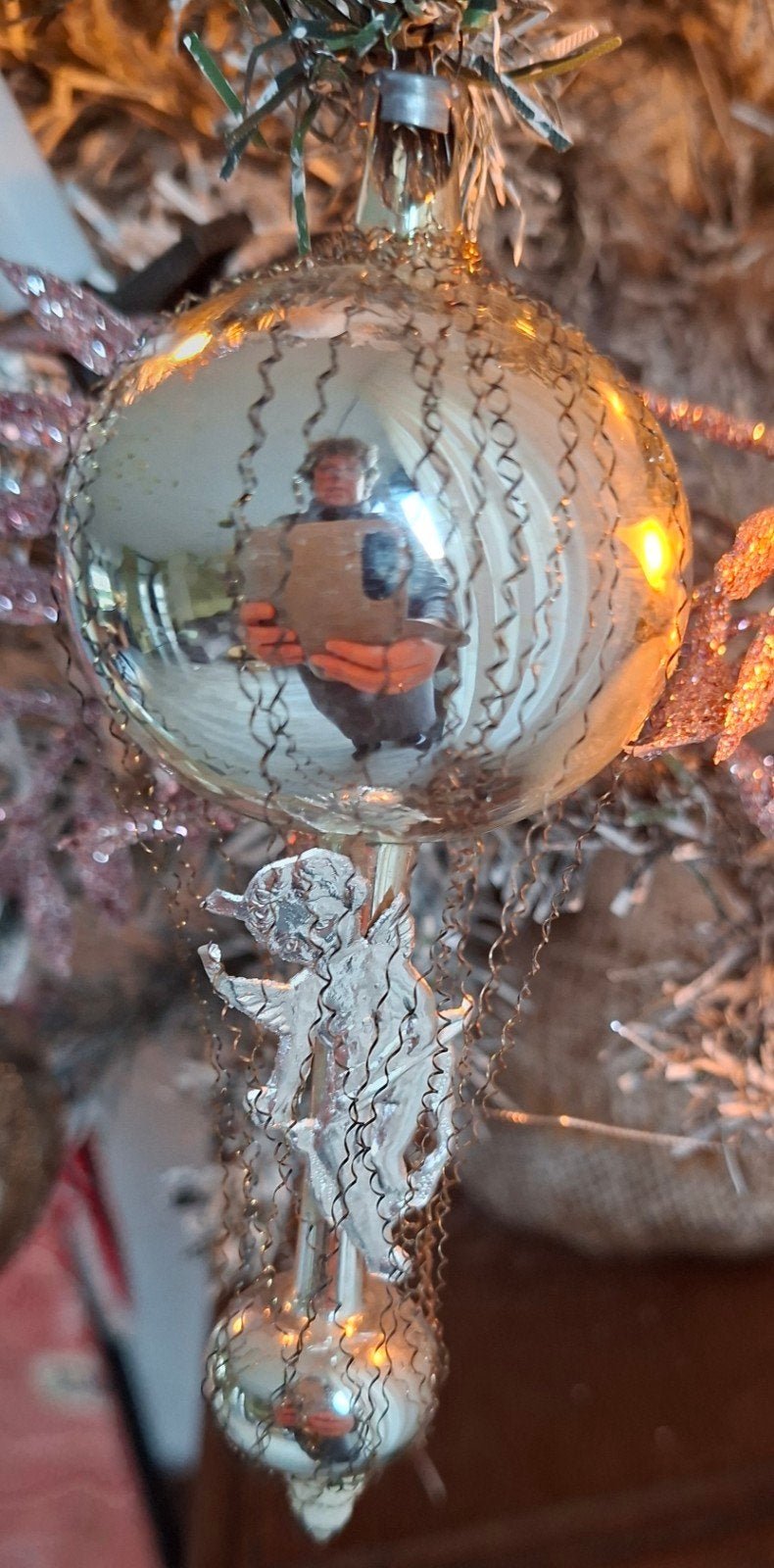 mooie oude kerstboom hanger, Ophalen of Verzenden
