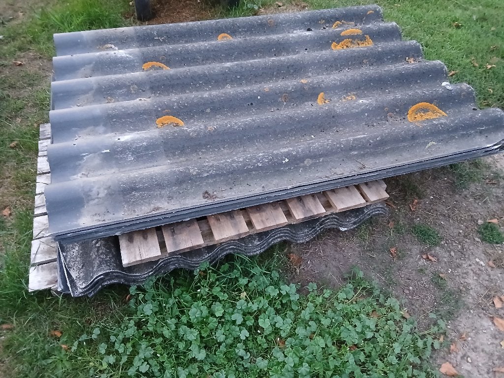 Gratis golfplaten asbestvrij, Ophalen, Overige materialen, Zwart, Golfplaat