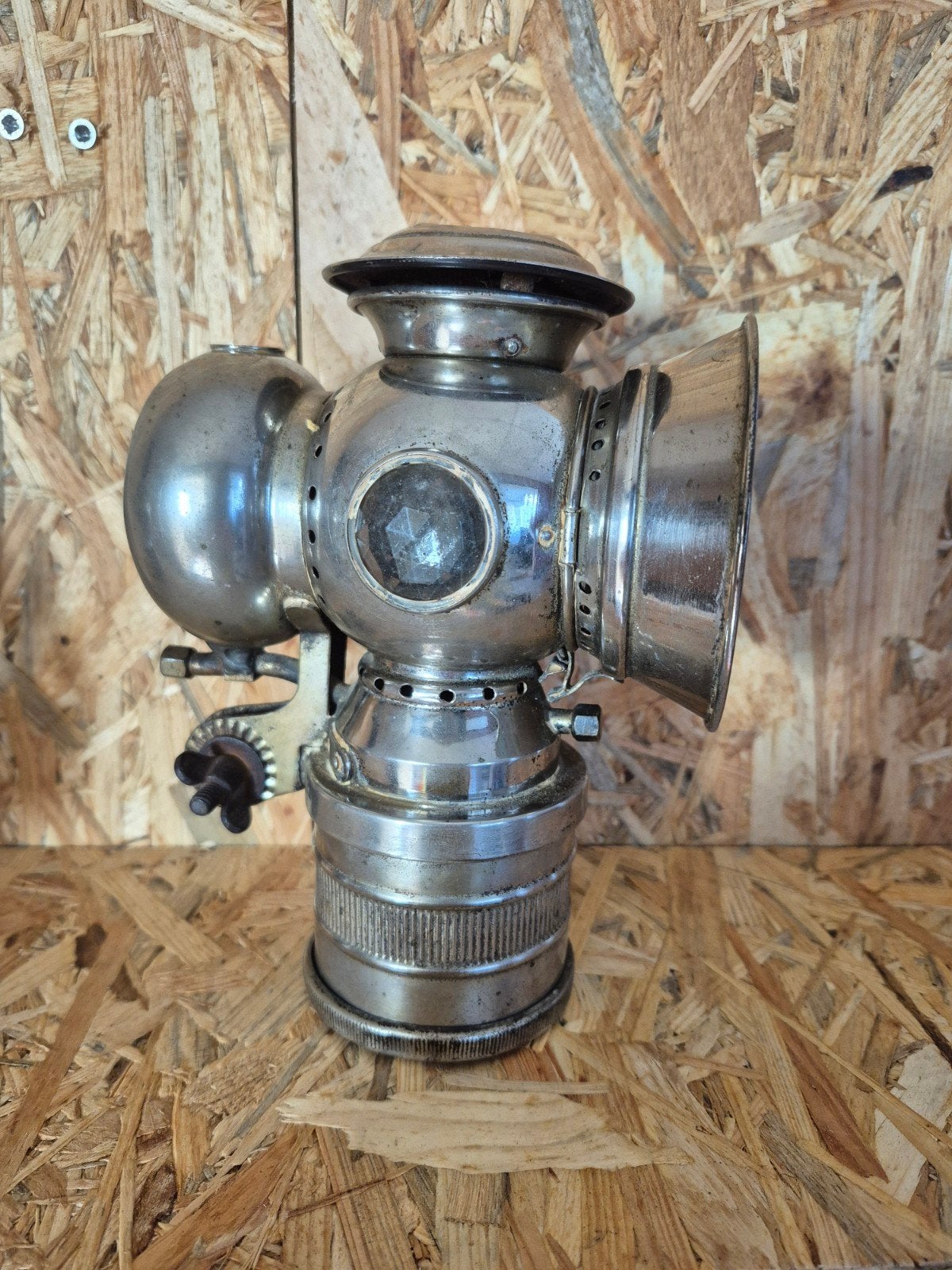 Antieke carbidlamp / fietslamp (circa 1910-1930), Ophalen of Verzenden