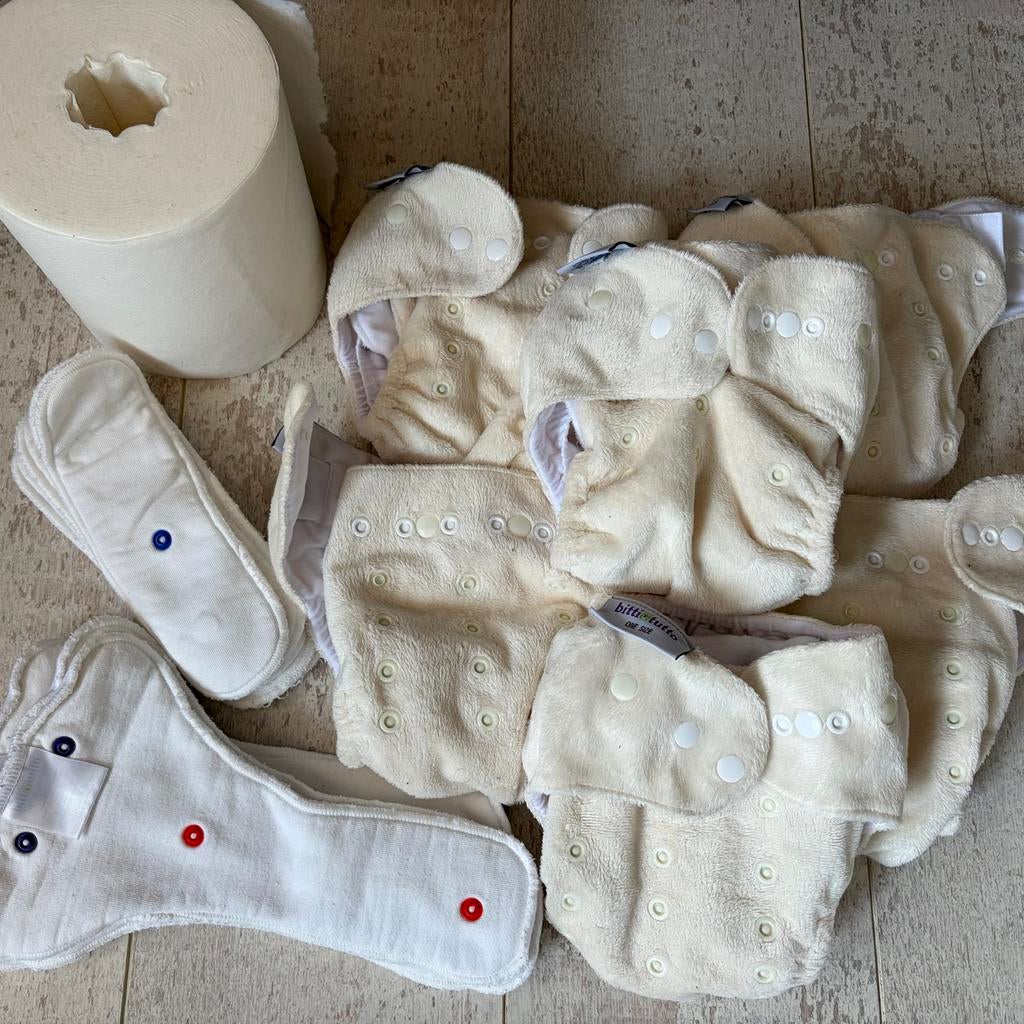 Bitti Tutto One Size Wasbare Luiers met Inlegvellen, Ophalen of Verzenden, Gebruikt