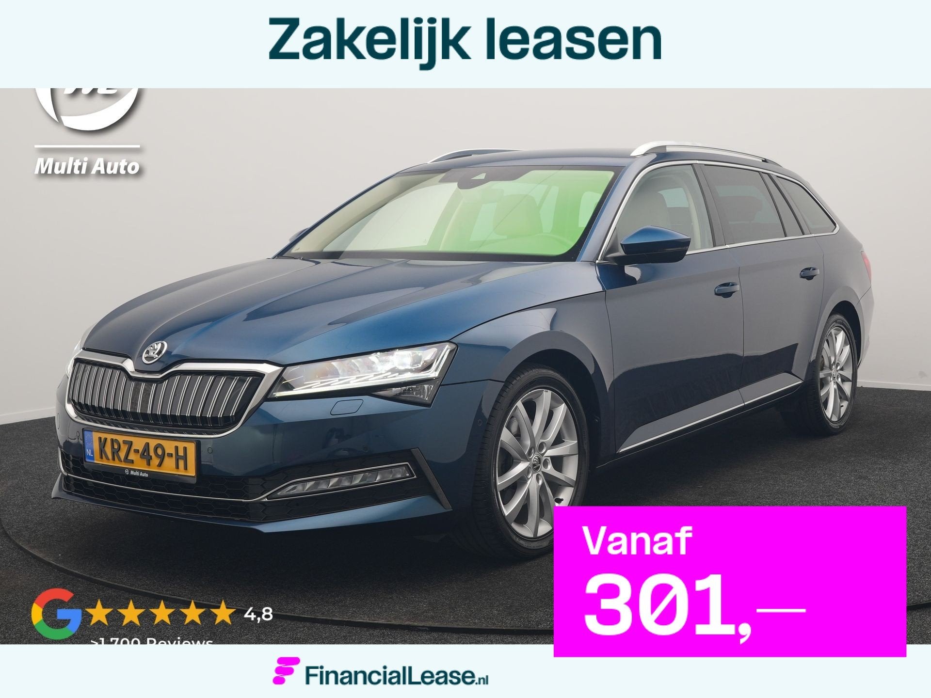 Skoda Superb Combi 1.4 TSI iV Laurin & Klement PHEV 218pk De, Dealer onderhouden, Gebruikt, Beige, 4 cilinders