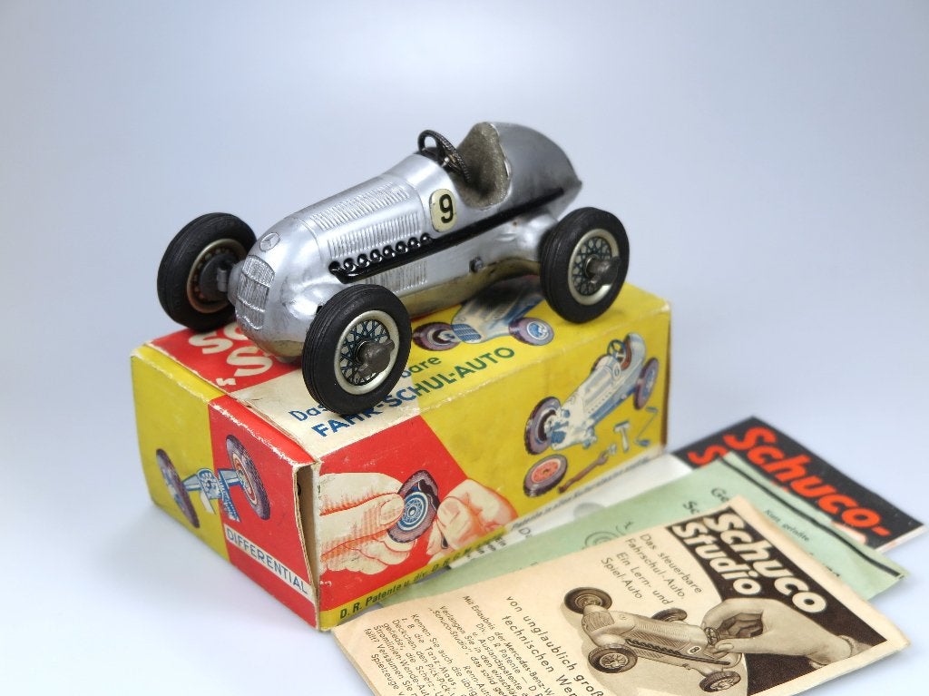 Schuco 1050 Studio Mercedes Racer (1936) in doos, 1e Versie, Ophalen