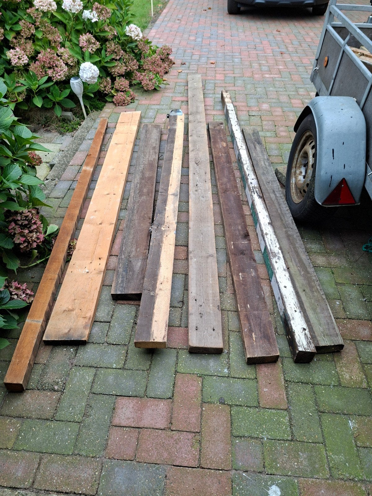 partij houten balken, Ophalen, 250 cm of meer, Balken