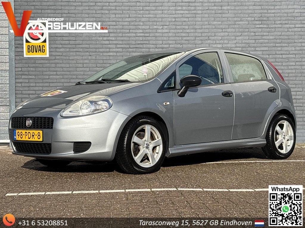 Fiat Grande Punto 1.3 M-Jet Actual | 5-Deurs | Airco |, Auto's, Fiat, Voorwielaandrijving, Euro 5, Gebruikt, Zwart