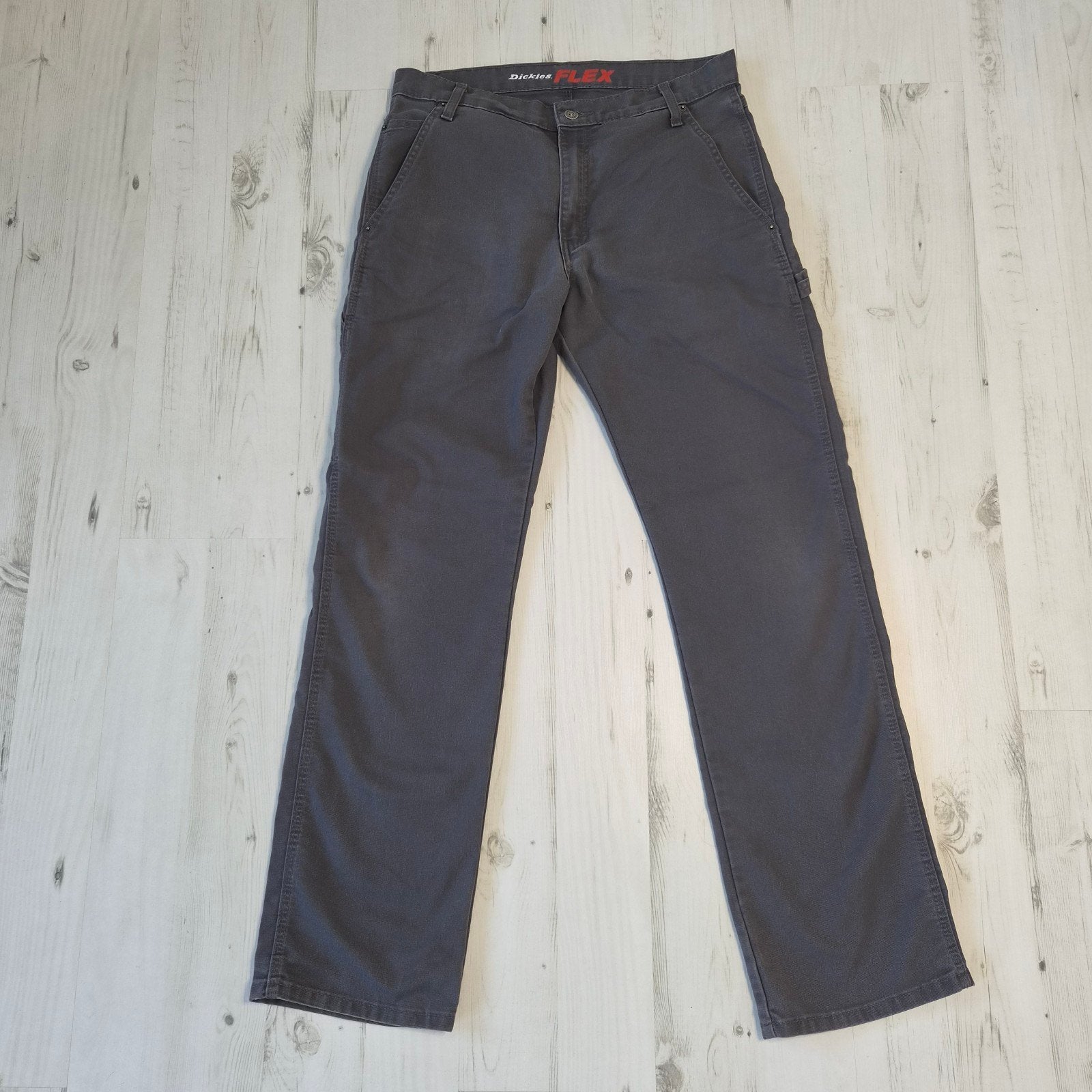 Dickies Flex chino broek W32 L32 donker grijs, Ophalen of Verzenden, Zo goed als nieuw, Grijs, Overige maten